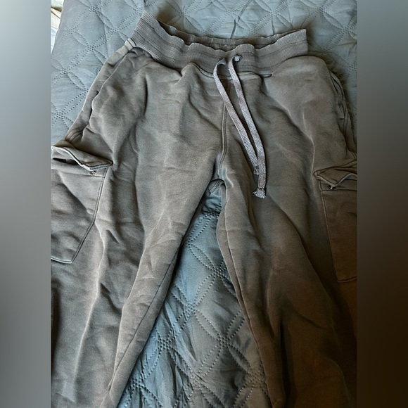Oner Active Pants - Oner Active Olive Green Track Pants with Cargo Pockets